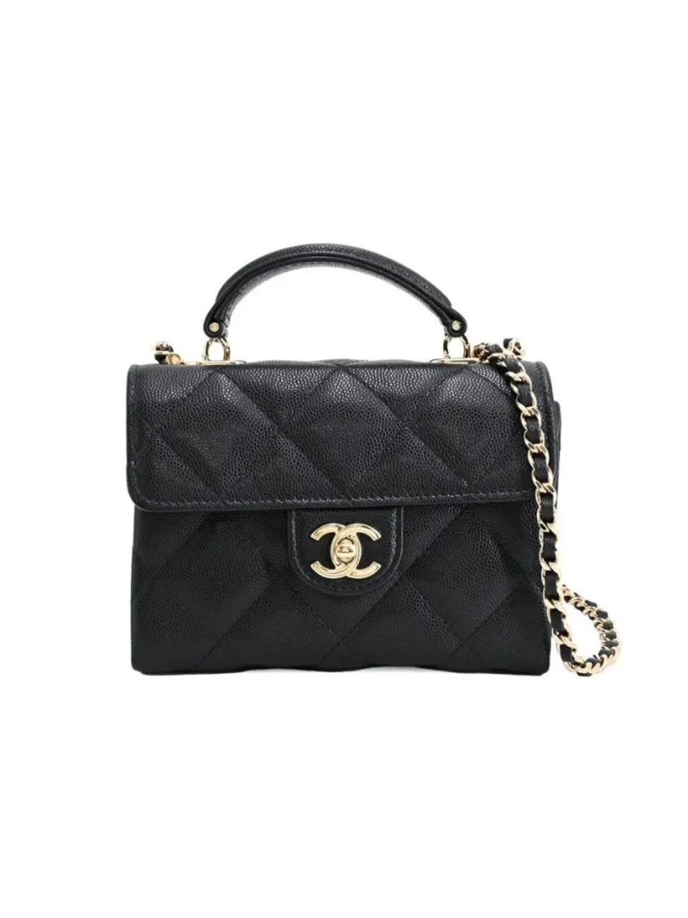 Chanel Shoulder Bag Top Handle Mini Clutch